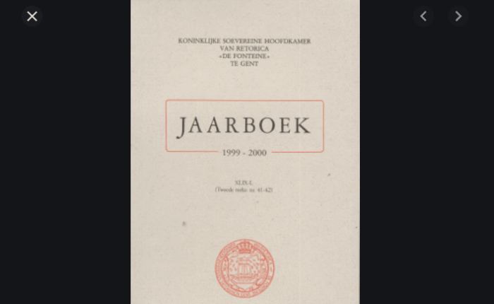 575 jaar geleden: oprichting van “De Fonteine”, de oudste rederijkerskamer van&nbsp;Gent