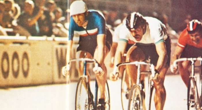 45 jaar geleden: Danny Clark wordt de eerste wereldkampioen&nbsp;keirin