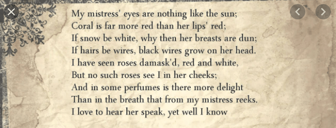 “My mistress’ eyes”, sonnet 130 van William&nbsp;Shakespeare
