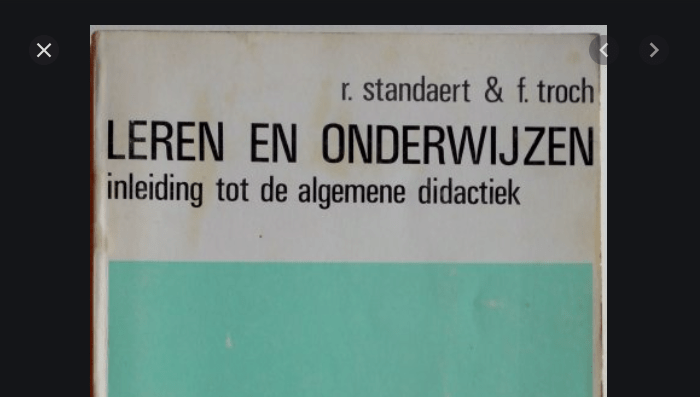 Vijftig jaar geleden: “Leren en onderwijzen” (Standaert en&nbsp;Troch)