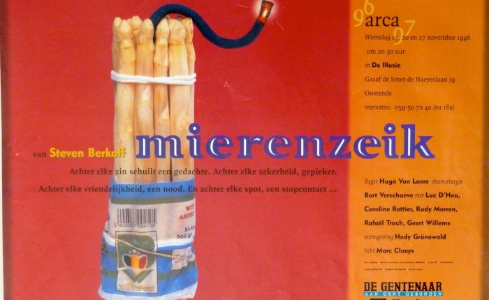 25 jaar geleden: “Mierenzeik” (Steven Berkoff) in Arca