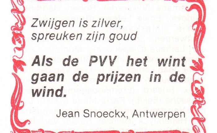 Veertig jaar geleden: zwijgen is zilver, spreuken zijn&nbsp;goud