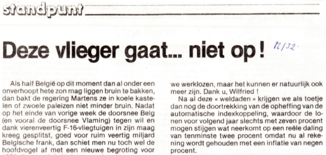 Veertig jaar geleden: “Deze vlieger gaat… niet op!”