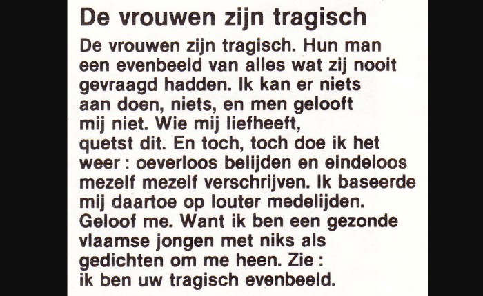 Veertig jaar geleden: “De vrouwen zijn&nbsp;tragisch”
