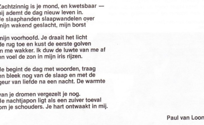 Poëzie van Paul Van&nbsp;Loon