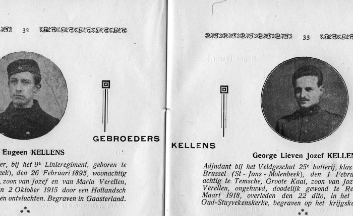 Luc De Ryck vertelt: de gebroeders Kellens uit Temse in WO&nbsp;I