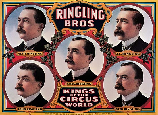 140 jaar geleden: The Ringling Brothers stichten een&nbsp;circus