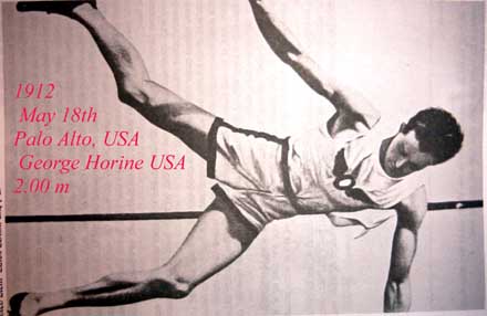 110 jaar geleden: George Horine is de allereerste mens die over twee meter&nbsp;springt