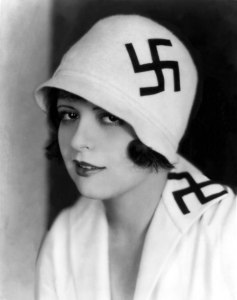 clara bow, skŒdespelare usa. ¿ svastika, hakkors (okŠnt fotodatum)