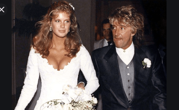 35 jaar geleden: het huwelijk van Rod Stewart met Rachel Hunter