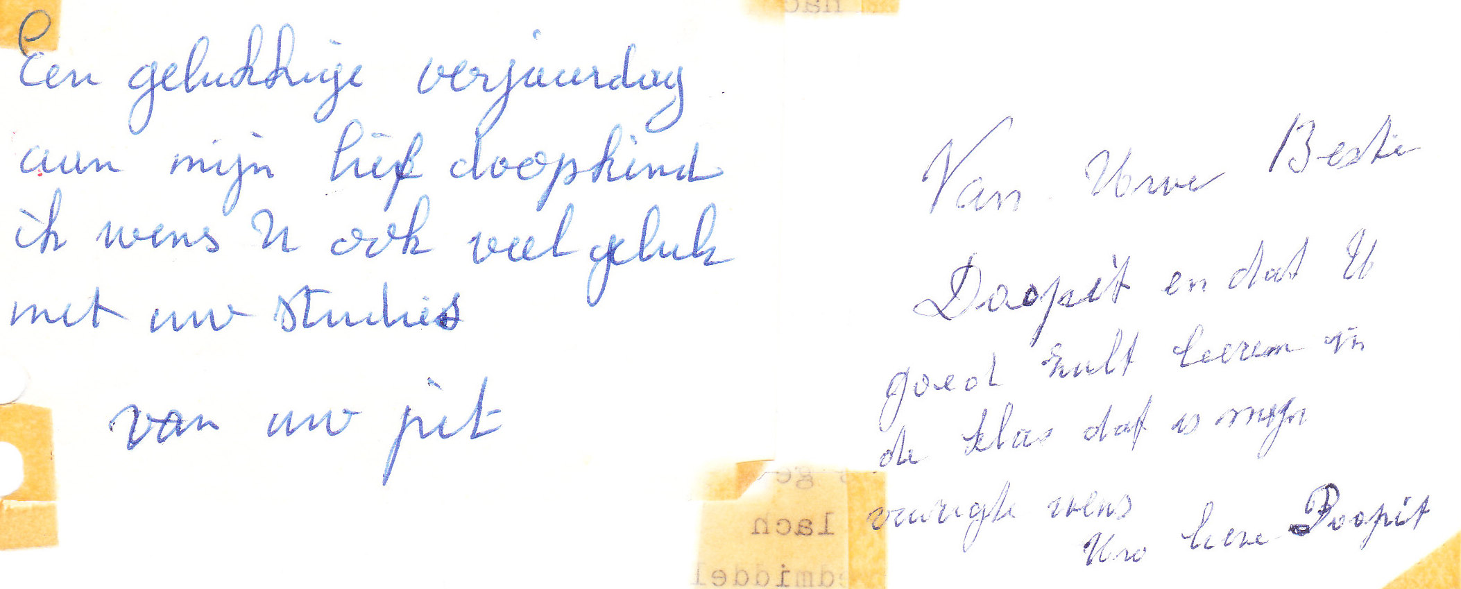 81 handschrift van mijn meter