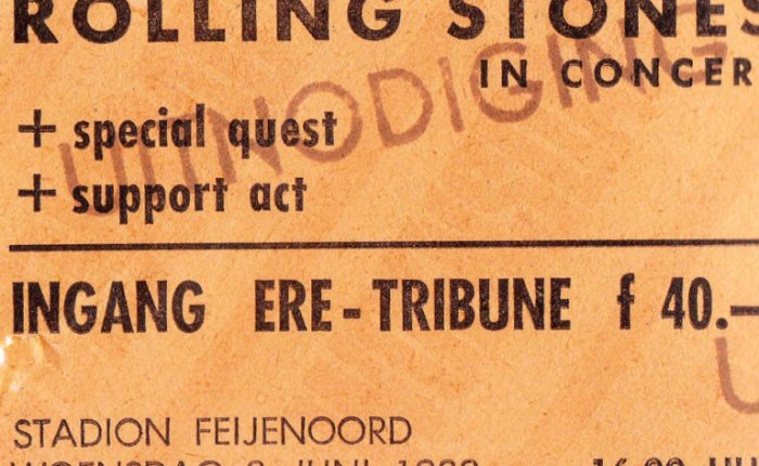 Veertig jaar geleden: de Stones in het Feyenoordstadion