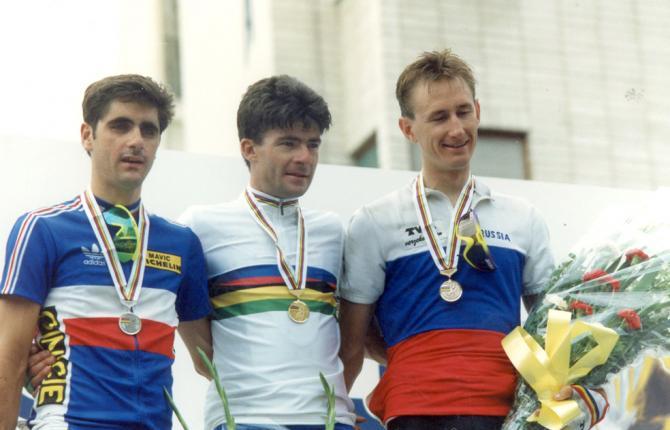 Dertig jaar geleden: Gianni Bugno verlengt zijn titel van&nbsp;wereldkampioen