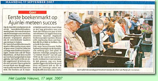 Vijftien jaar geleden: eerste boekenmarkt op de Gentse&nbsp;Ajuinlei