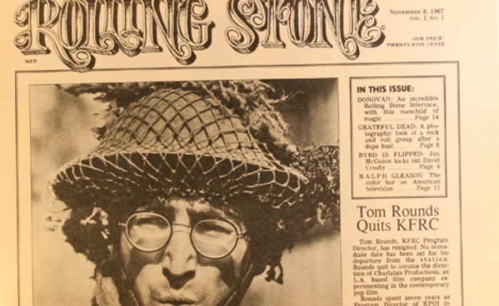 55 jaar geleden: eerste nummer van Rolling&nbsp;Stone