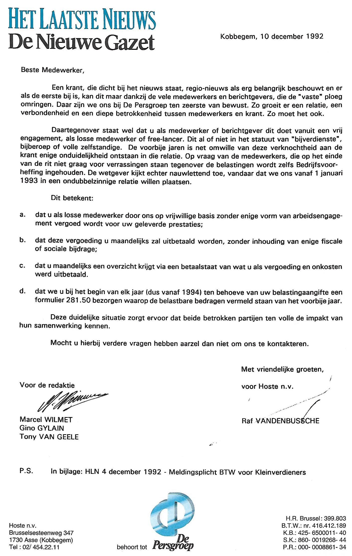 01 brief van het laatste nieuws