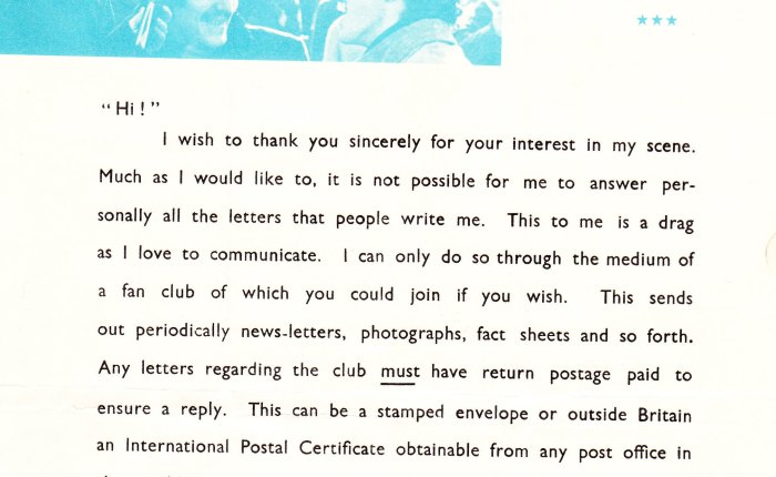 55 jaar geleden: brief van&nbsp;Donovan