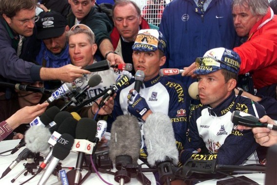 25 jaar geleden: Festina uit de Tour&nbsp;gezet