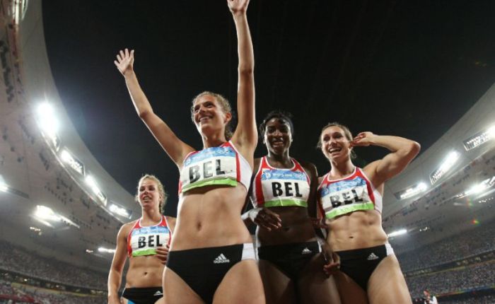 Vijftien jaar geleden: goud op de 4 x 100 meter&nbsp;vrouwen