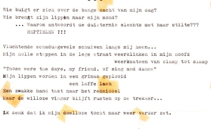 55 jaar geleden: een gedicht&nbsp;(sic)