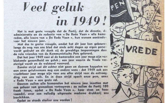 65 jaar geleden: De Rode Vaan wordt een&nbsp;weekblad