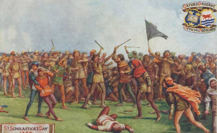 670 jaar geleden: studenten en inwoners op de&nbsp;vuist