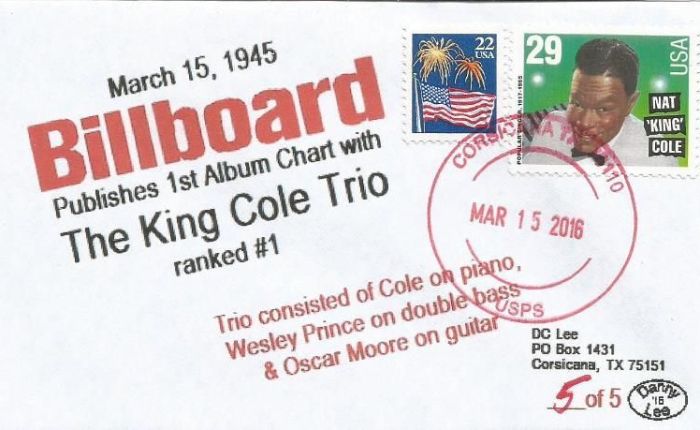 Tachtig jaar geleden: King Cole Trio is eerste nr.1 op de&nbsp;album-hitparade