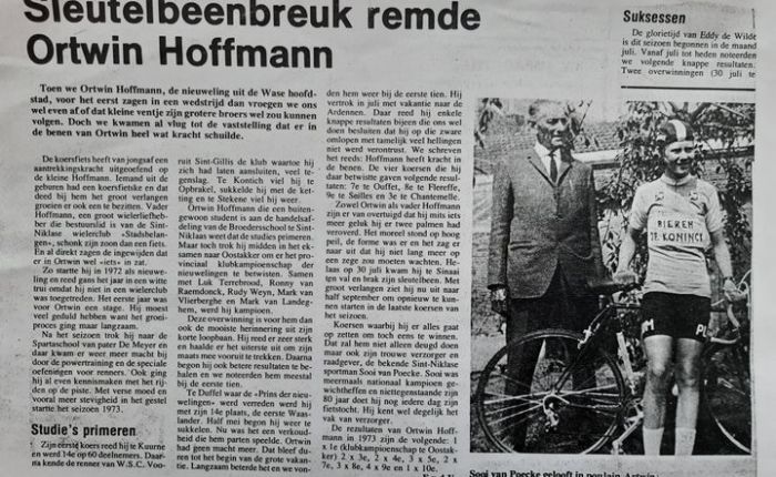 Vijftig jaar geleden: sleutelbeenbreuk voor Ortwin&nbsp;Hoffmann