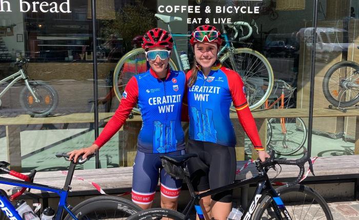 Een deel van de Ceratizit-ploeg bij Bar&nbsp;Bidon