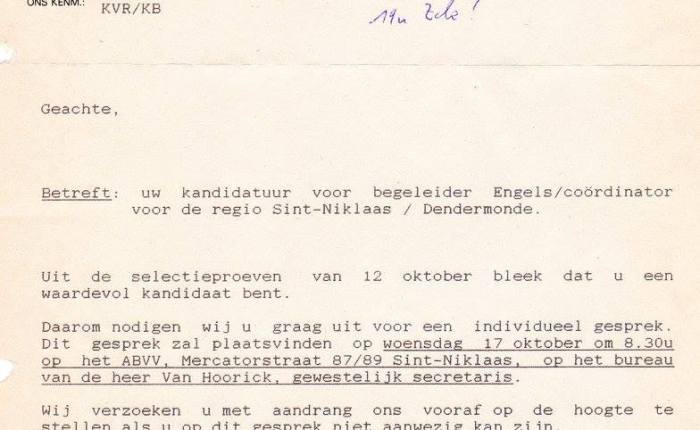 35 jaar geleden: coördinator&nbsp;Engels