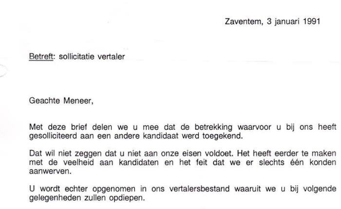 35 jaar geleden: afgewezen bij Data&nbsp;Translations