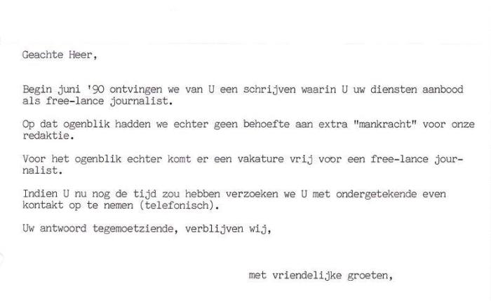 35 jaar geleden: ’t moet niet altijd negatief zijn