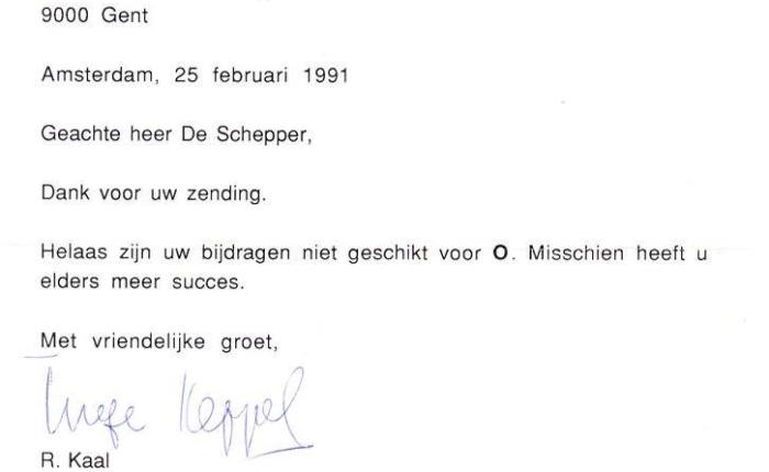 35 jaar geleden: niet geschikt voor “O”